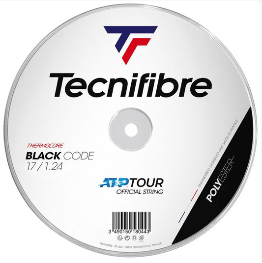 Tecnifibre Black Code 17g Tennis 200M String Reel