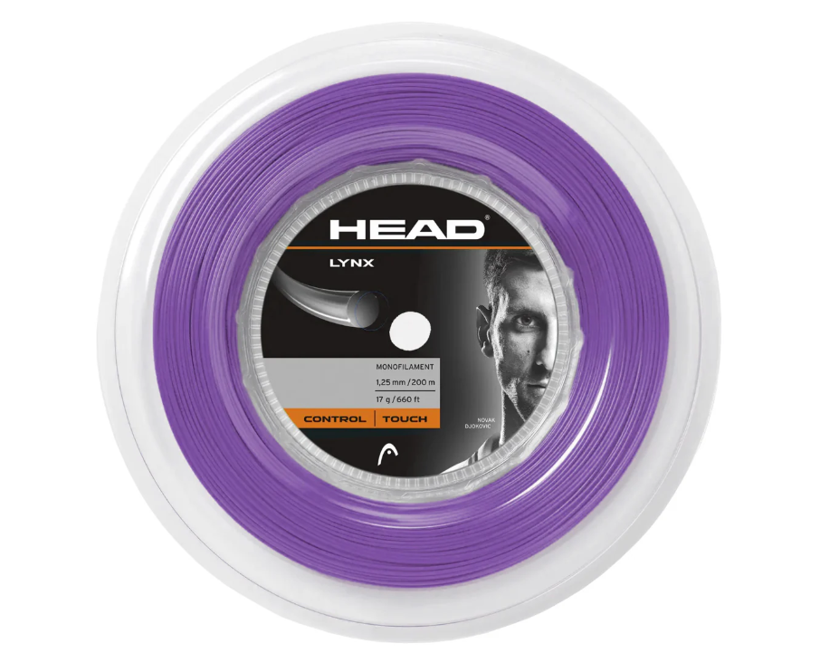 HEAD Lynx 200m Tennis Strings Reel (Purple) Head