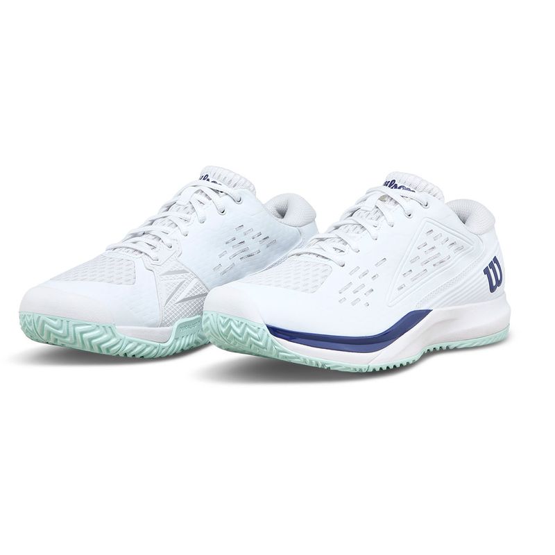 Wilson Rush Pro ACE Junior Tennis Shoe White/Bay/Skipper Blue Wilson