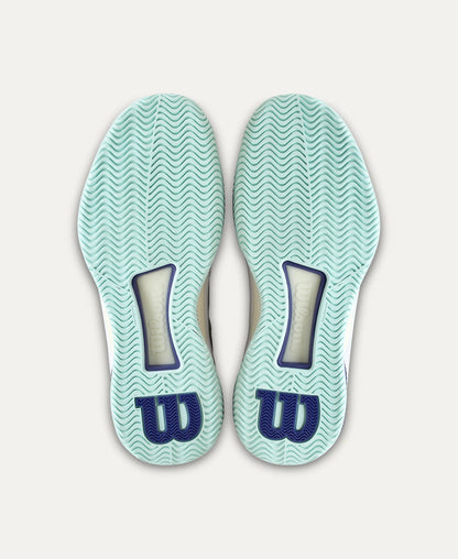 Wilson Women's Intrigue Tour White/ Bay / Skipper Blue Tennis Shoe Wilson