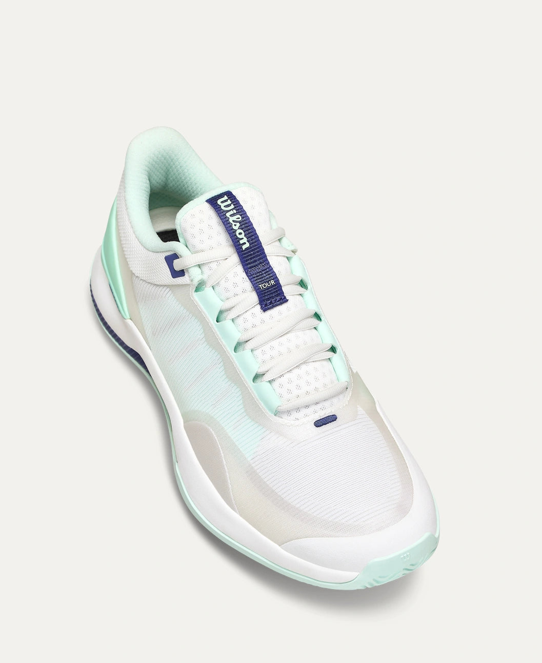 Wilson Women's Intrigue Tour White/ Bay / Skipper Blue Tennis Shoe Wilson