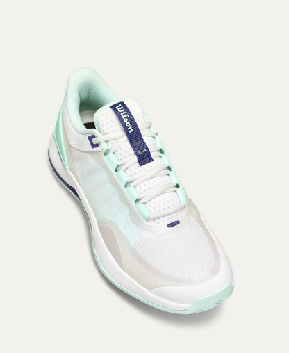 Wilson Women's Intrigue Tour White/ Bay / Skipper Blue Tennis Shoe Wilson