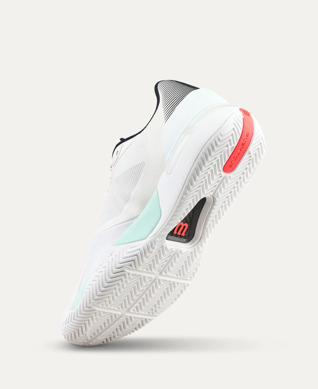 Wilson Rush Tour 5 Men's Tennis Shoe White/Bay/Fiery Wilson