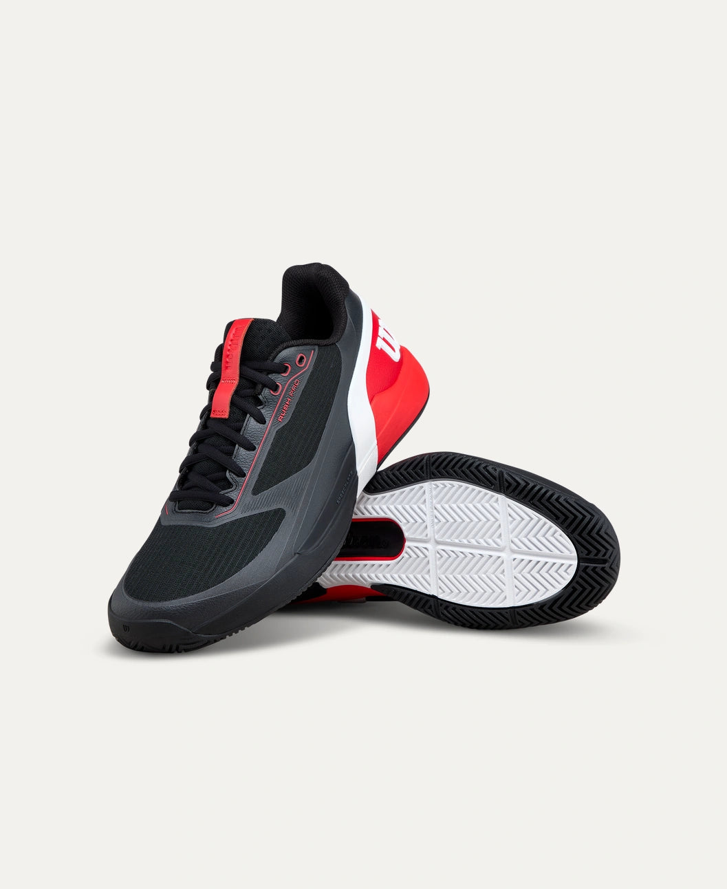 Wilson RUSH PRO 5 Men's Tennis Shoe BK/RD/WH Wilson