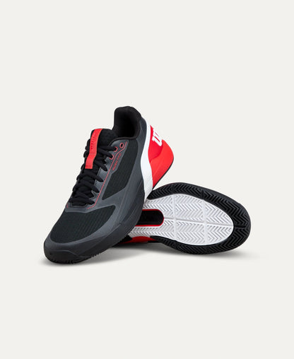 Wilson RUSH PRO 5 Men's Tennis Shoe BK/RD/WH Wilson