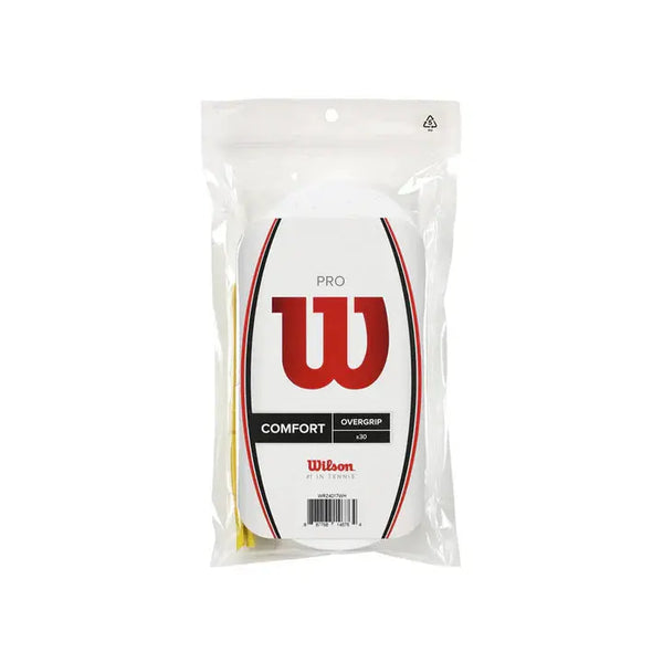 Wilson PRO OVERGRIP 30 Pack - White Wilson