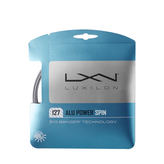 Luxilon Alu Power Spin 127 Tennis Strings Set - Silver Luxilon