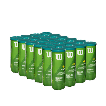 Wilson US Open Green Tournament 24 boîtes - 72 balles de tennis