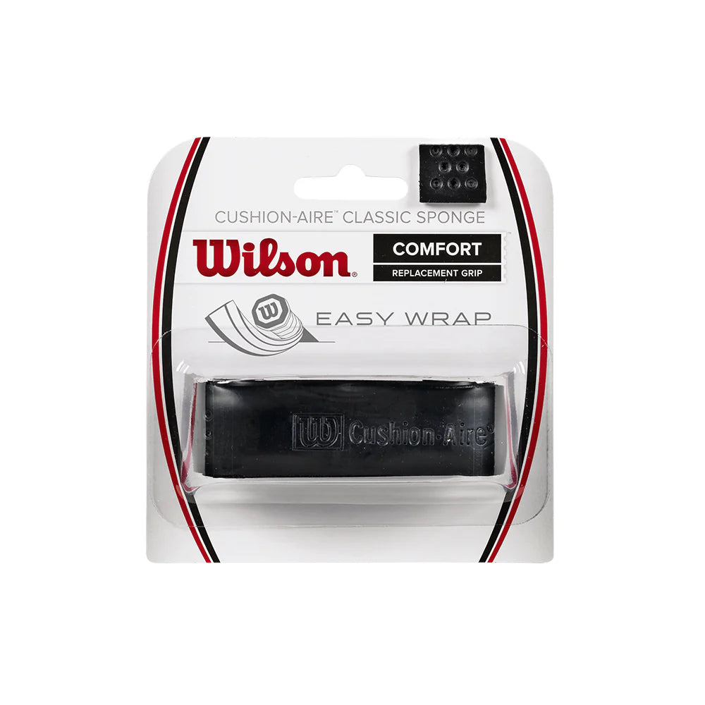 Wilson Cushion-Aire Classic Sponge Replacement Grip - Black Wilson