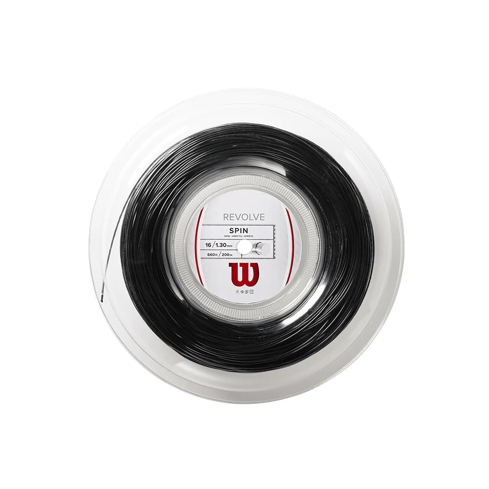 Wilson Revolve Spin 16/1.30 Set Tennis String Reel Black Wilson