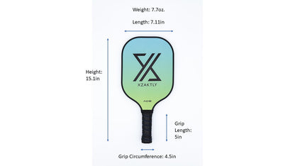Pickleball Carbon Fiber Paddle - XZAKTLY -ACE with Grit (10mm)