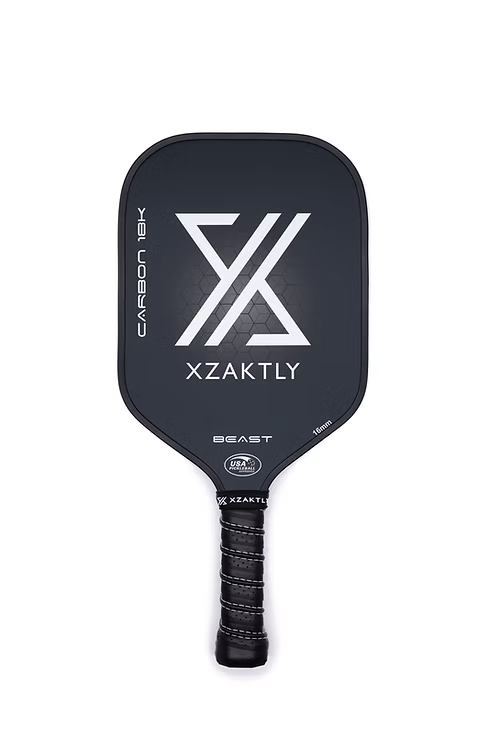 Pickleball 18K Carbon Fiber Paddle - XZAKTLY - BEAST (16mm) TENNISNETPRO