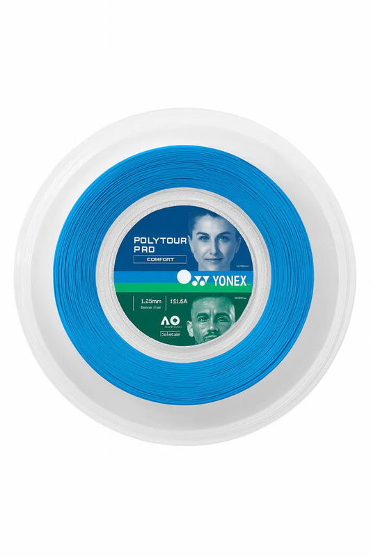 YONEX Tennis String POLYTOUR PRO 200M Reel - Blue Yonex