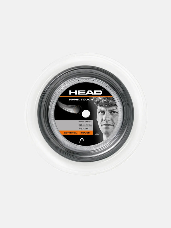 HEAD Hawk Touch 200m Tennis Strings Reel 17g 1.25mm Head