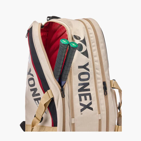 YONEX GEARLOGIC RACQUET BAG 9 pcs Beige Yonex