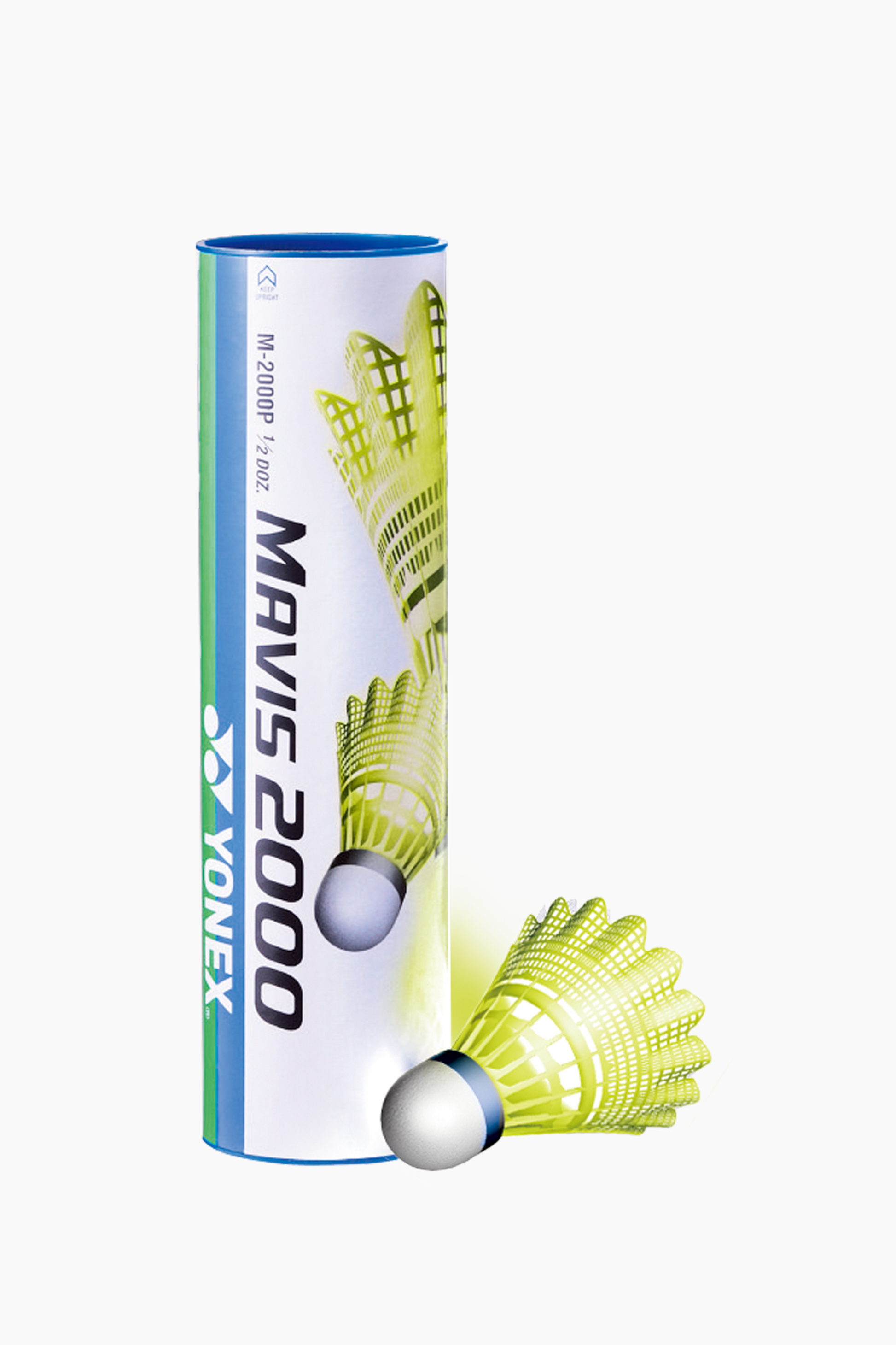 Yonex Mavis 2000 Badminton Nylon Shuttlecock - pack of 6  (yellow) Yonex