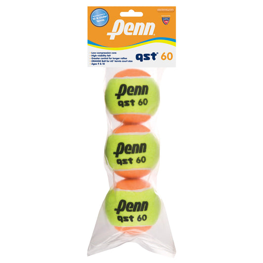 Penn QST 60 (3-Pack) Junior Tennis Balls