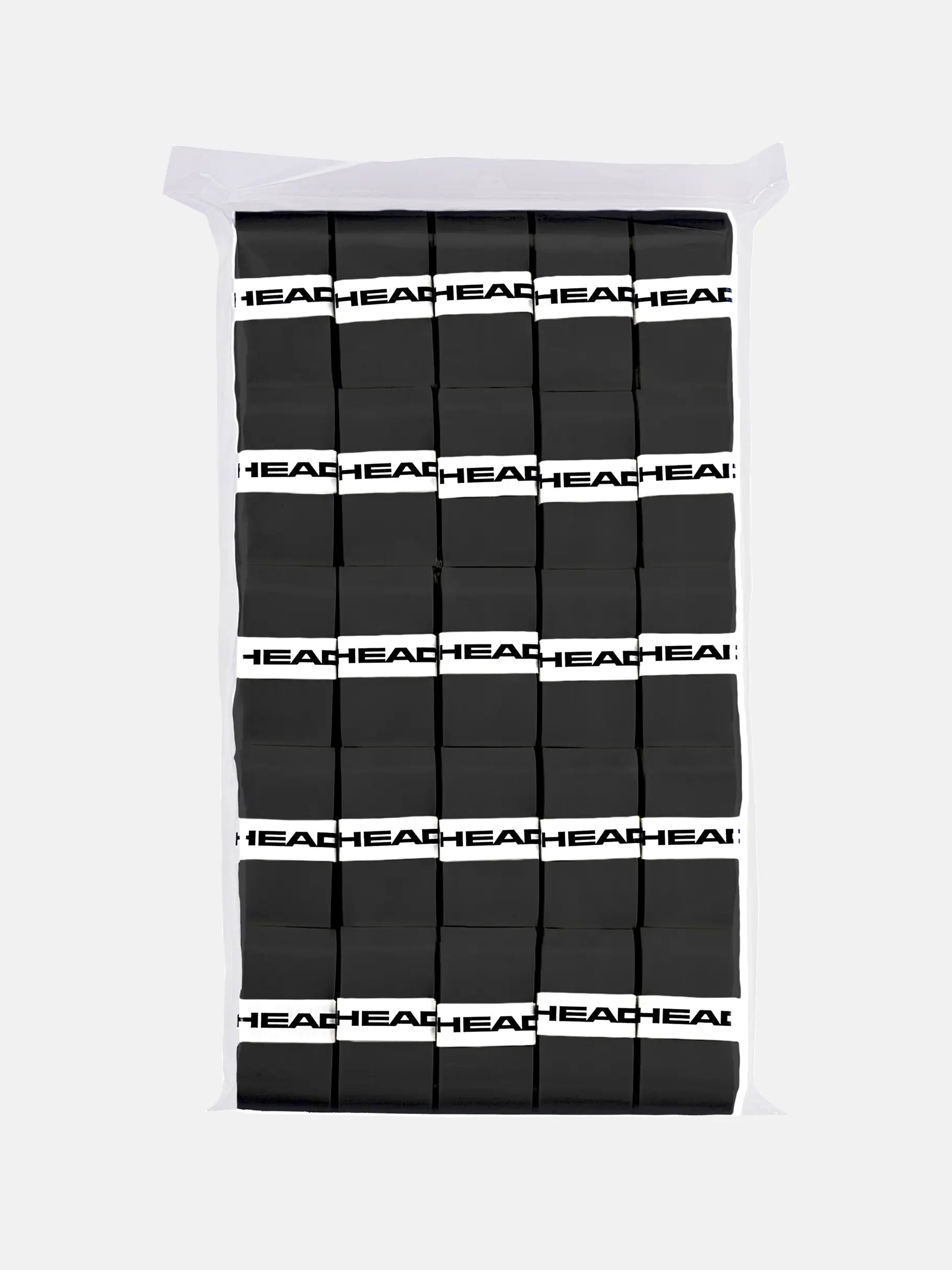 Prime Tour 50pcs Clear polybag OverGrip Black TENNISNETPRO