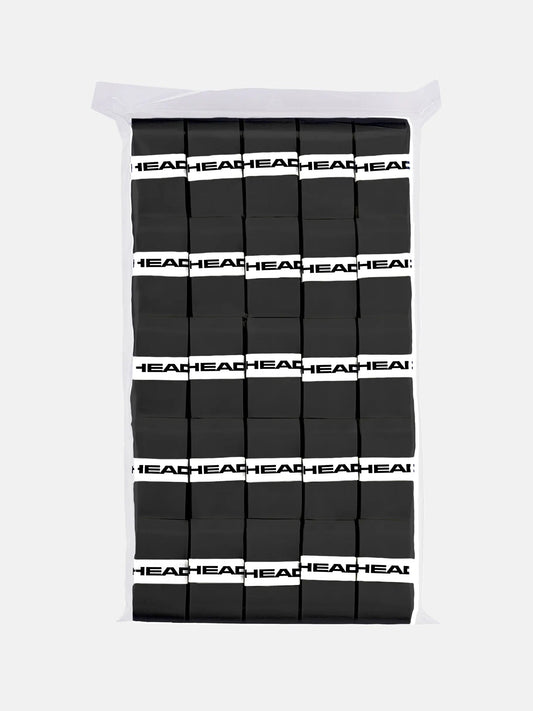 Prime Tour 50pcs Clear polybag OverGrip Black TENNISNETPRO