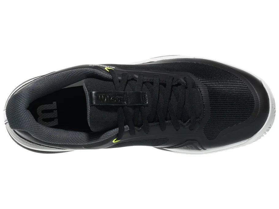Wilson Rush Lite 5 Men's Tennis Shoe - Black/White/Safety yellow Wilson