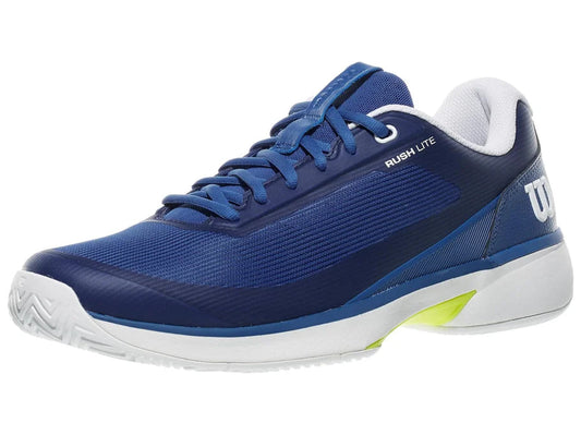 Wilson Rush Lite 5 Men's Tennis Shoe - De Ja Vu Blue/White/Safety yellow Wilson