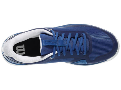 Wilson Rush Lite 5 Men's Tennis Shoe - De Ja Vu Blue/White/Safety yellow Wilson