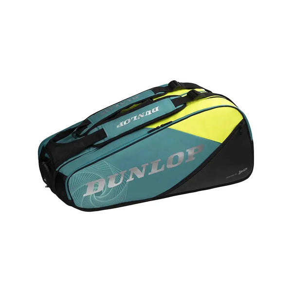 Dunlop SX-Performance Thermo 12RKT Tennis Kitbag(Black/Yellow) Dunlop