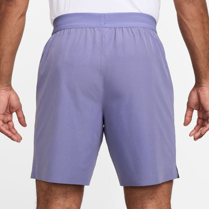 NikeCourt Advantage Men's Dri-FIT 8" Tennis Shorts Dusty Amethyst/ White