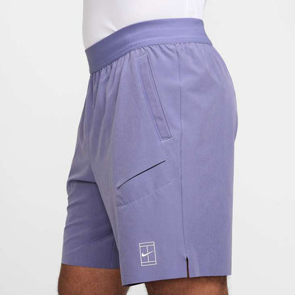 NikeCourt Advantage Men's Dri-FIT 8" Tennis Shorts Dusty Amethyst/ White