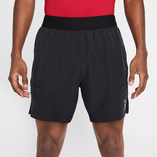Nike NikeCourt Advantage Men's Dri-FIT 6" Tennis Shorts Black/ White