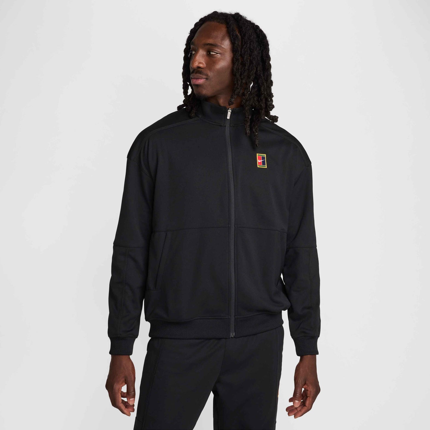 Veste de tennis NikeCourt Heritage pour homme, noire