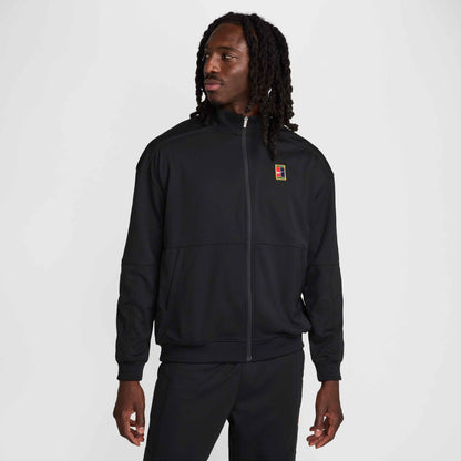 Veste de tennis NikeCourt Heritage pour homme, noire
