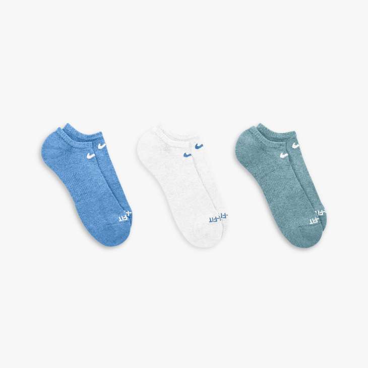 NIKE EVERYDAY PLUS CUSHION TRAINING NO-SHOW SOCKS (3 PAIRS)