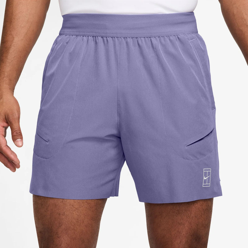 Nike NikeCourt Advantage Men's Dri-FIT 6" Tennis Shorts (Dusty Amethyst/white) Nike