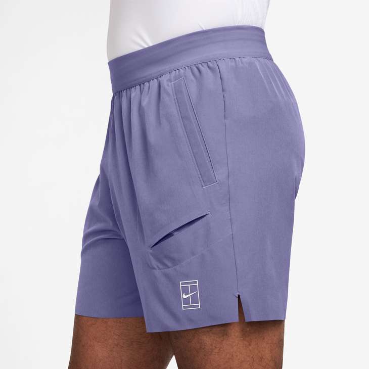 Nike NikeCourt Advantage Men's Dri-FIT 6" Tennis Shorts (Dusty Amethyst/white) Nike