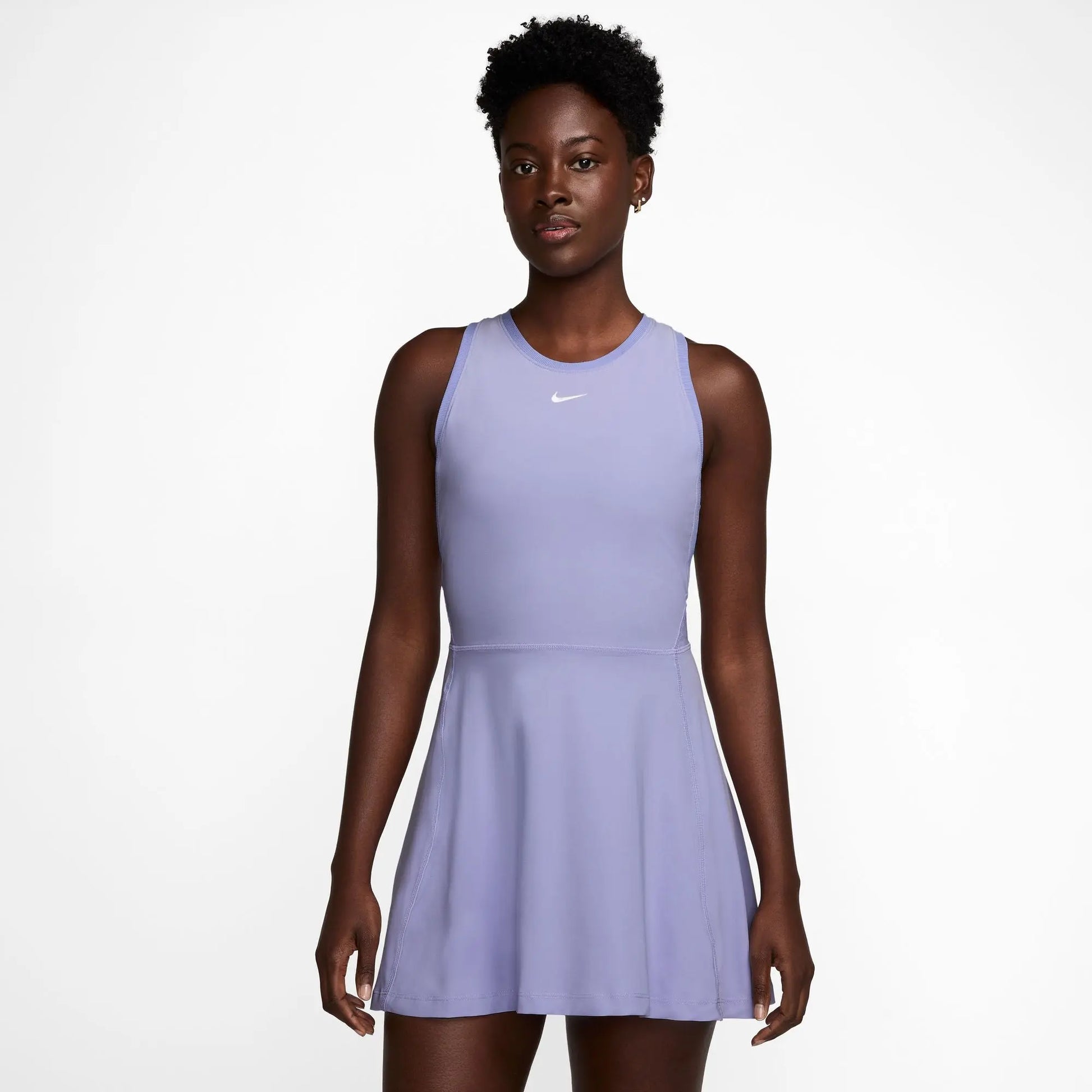 purple nike tennis dress Naomi Osaka in custom Nike at the 2nd round of the 2025 US Open f/ a tennis dress w/ crystals along the bodice, bubble skirt, and matching bedazzled jacket. She again had