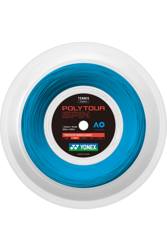 YONEX Tennis String POLYTOUR SPIN 125 200M Reel